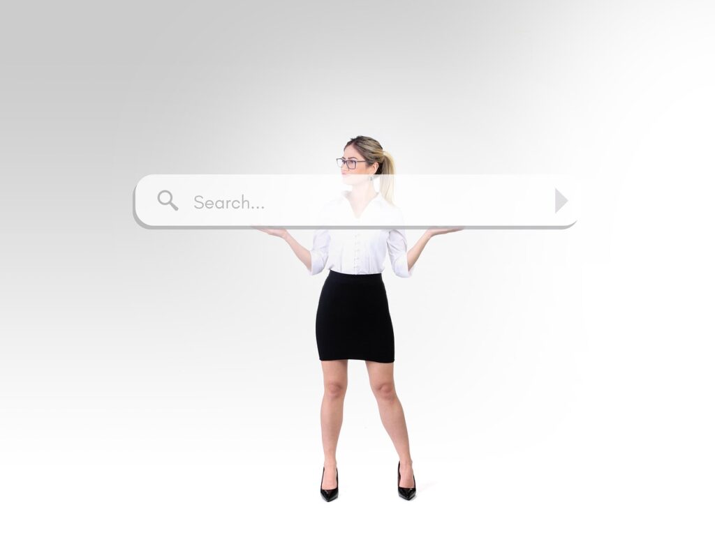 woman, search, search bar, fun, funny, seek, seeking, happy, smile, internet, searching, business woman, dress, black dress, search, search bar, search bar, search bar, search bar, search bar