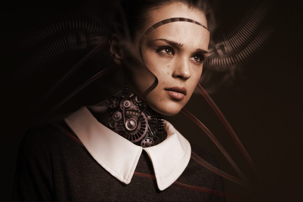 robot, woman, face, cry, sad, artificial intelligence, future, machine, digital, technology, robotics, girl, human, android, circuit board, binary, connections, cyborg, sad girl, digitization, science fiction, ai
