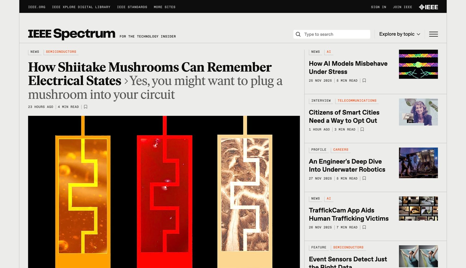 IEEE Spectrum contributor drafting a reported technology feature