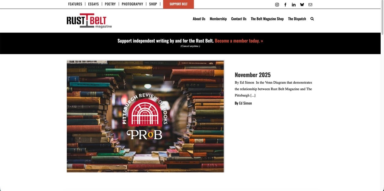 Belt Magazine logo and Midwest reporting