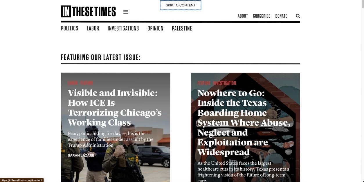 In These Times magazine logo