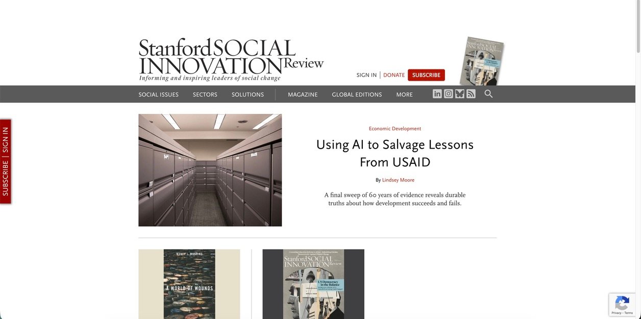 Stanford Social Innovation Review (SSIR) Logo