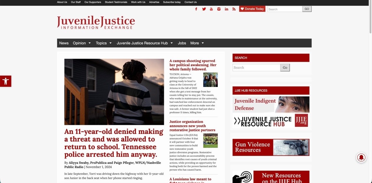 JJIE - Juvenile Justice Information Exchange