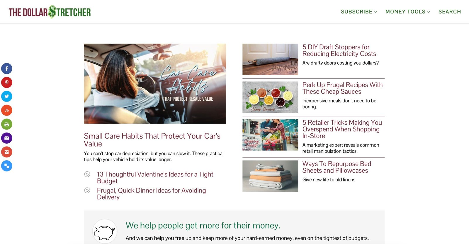 The Dollar Stretcher logo